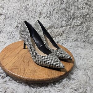 Alfani StepFlex Tweed Pointed Toe Heels Womens Size 10M Retro Y2K Comfy Pumps